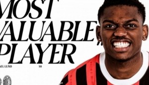 传射建功，莱奥当选米兰本场最佳球员